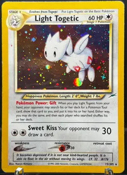Light Togetic 15/105 Neo Destiny Holo Rare - Vintage Pokemon - HP/MP - Image 1