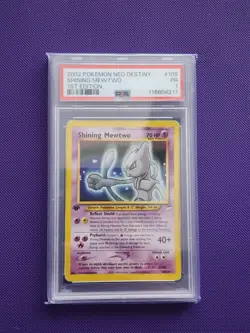 Pokemon TCG 1st Edition Shining Mewtwo Neo Destiny Holo PSA 1 *POP 18* - Image 1