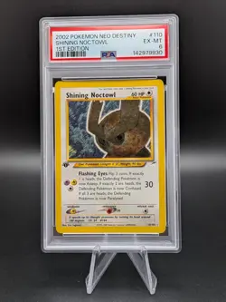 PSA 6 Shining Noctowl 110/105 1st Edition Neo Destiny Holo Pokemon Card EX-MT - Image 1