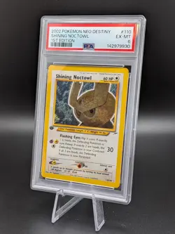 PSA 6 Shining Noctowl 110/105 1st Edition Neo Destiny Holo Pokemon Card EX-MT - Image 2