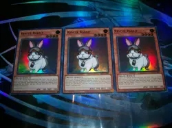 3x Rescue Rabbit 1st Edition Ultra Rare RA02-EN008 Yu-Gi-Oh! - Image 1