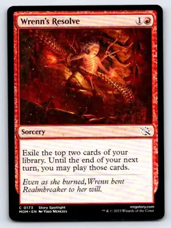 Wrenn's Resolve 173 Common March of the Machine Magic: The Gathering LP - Image 1