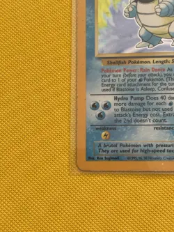 Wizards of the Coast Pokemon TCG Blastoise Base Set Holo 2/102 1999-LP/MP - Image 4