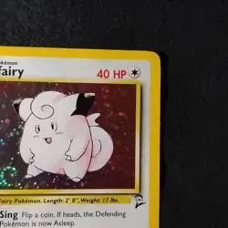 Clefairy 6/130 Base Set 2 Holo Rare Swirl Pokemon TCG NM - Image 3