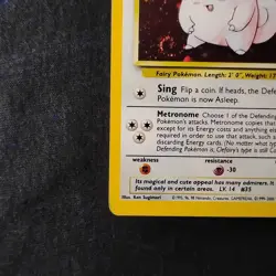 Clefairy 6/130 Base Set 2 Holo Rare Swirl Pokemon TCG NM - Image 5