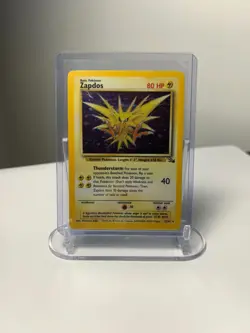 1999 Pokemon Fossil Zapdos Holo 15/62 Rare Unlimited Vintage WOTC LP - Image 3