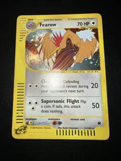 Pokemon TCG Fearow Holo Rare Card Expedition Base Set 11/165 LP/NM - Image 1