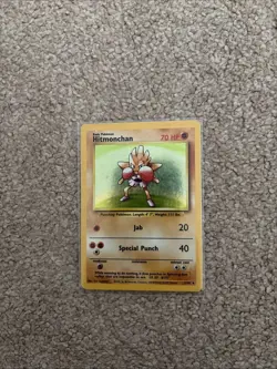 Hitmonchan 7/102 Holo Rare Pokemon Card Base Set WOTC - Image 1
