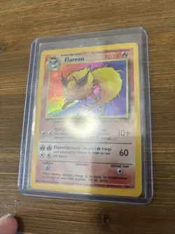 Flareon 3/64 LP Holo Rare Jungle Set Unlimited Edition Pokemon Card 1999 WOTC - Image 2
