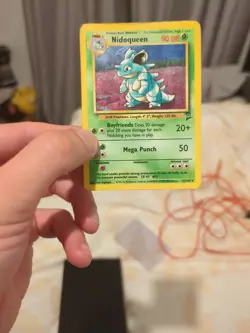 Nidoqueen 12/130 Holo – Base Set 2 – WOTC Vintage 1999 Pokemon TCG Card HP - Image 1