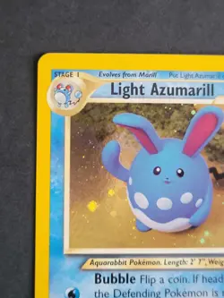 Pokemon TCG Light Azumarill Holo Card 13/105 Neo Destiny WOTC - Image 5