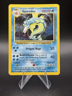 Pokemon Gyarados Holo Card 6/102 Base Set Unlimited Rare - Image 1