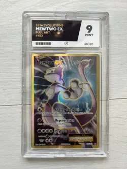 Mewtwo EX (Full Art) 103/108 Evolutions Holo ACE Grade 9 Mint Pokemon Card TCG - Image 1