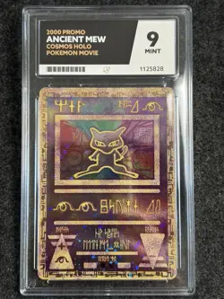 Pokemon TCG Ancient Mew 2000 Cosmo Holo Pokemon Movie Promo ACE 9 MINT 💎 - Image 1