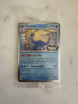 Pokemon Aurorus 024/088 Perfect Order Stamped Promo SEALED From Barns & Noble - Image 1