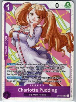 Charlotte Pudding OP11-070 SR A Fist of Divine Speed - One Piece Card - NM - Image 1
