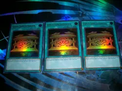 3x Gold Sarcophagus 1st Edition Ultra Rare RA02-EN052 Yu-Gi-Oh! - Image 1