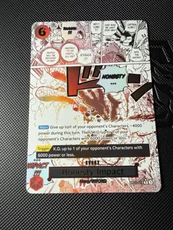 One Piece TCG Honesty Impact OP11-018 A Fist Of Divine Speed Alternate Art - Image 2