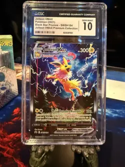CGC GEM MINT 10 Pokemon TCG Jolteon VMAX SWSH184 SWSH Black Star Promo Holo Rare - Image 1