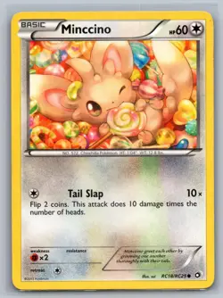 Minccino RC18/RC25 Holo Legendary Treasures: Radiant Collection Pokemon LP - Image 1