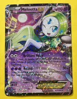 Meloetta EX 2013 Pokemon Legendary Treasures Radiant Collection HOLO RC11/RC25 - Image 1