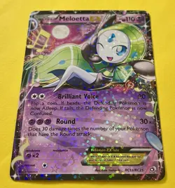 Meloetta EX 2013 Pokemon Legendary Treasures Radiant Collection HOLO RC11/RC25 - Image 2