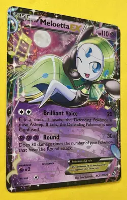 Meloetta EX 2013 Pokemon Legendary Treasures Radiant Collection HOLO RC11/RC25 - Image 3