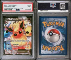 2016 Pokemon Generations Radiant Collection Flareon EX RC28 Full Art Holo PSA 9 - Image 3