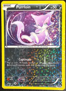 Pokemon TCG Purrloin Legendary Treasures: Radiant Collection RC13/RC25 - Image 1