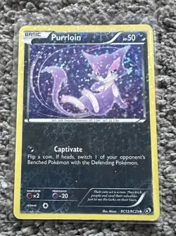 Pokemon TCG Purrloin RC13/RC25 Holo Uncommon - Legendary Treasures Radiant - Image 1