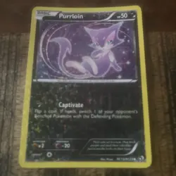 POKEMON PURRLOIN RC13/RC25 HOLO RADIANT LEGENDARY TREASURES 2013 POKEMON LP - Image 1