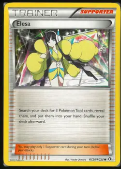 Elesa RC20/RC25 Holo Common Legendary Treasures: Radiant Collection Pokemon NM - Image 1
