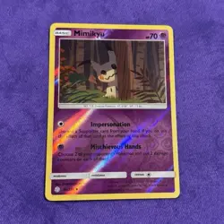 The Pokemon Company Pokemon TCG Mimikyu 96/236 Cosmic Eclipse Reverse Holo 2019 - Image 1