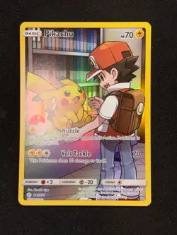 Pikachu Secret Rare 241/236 Cosmic Eclipse SM12 Pokemon Card Sun & Moon - Image 2