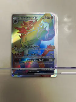 Pokemon TCG Incineroar GX 147/145 SM Guardians Rising Secret Rare Holo EN - Image 1
