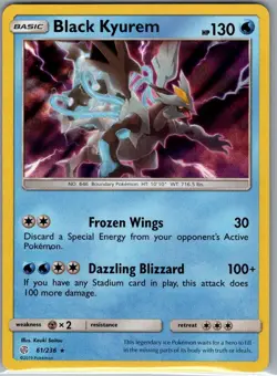 Black Kyurem 61/236 Holo SM - Cosmic Eclipse - Pokemon Card - NM - Image 1