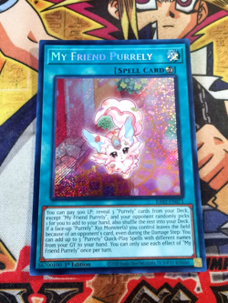 My Friend Purrely ra02-en071 1st Edition (NM+) Secret Rare Yu-Gi-Oh! - Image 1