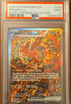 Pokemon Oricorio ex 024 Me: Mega Evolution Promo Holo English 2025 PSA 9 - Image 1