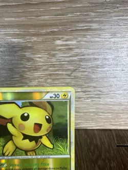 Pokemon Co. Pichu 28/123 HeartGold & SoulSilver Reverse Holo Rare 30 HP EN 2010 - Image 4