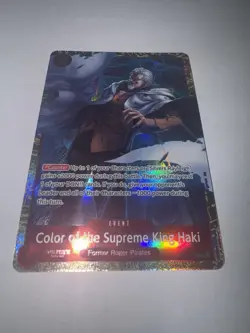 Color of the Supreme King Haki OP12-018 (Premium Card Collection) NM FOIL - Image 3