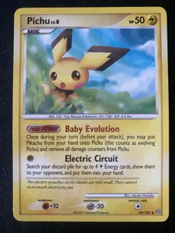 Pichu 45/100 Pokemon Stormfront 2008 Uncommon 45/100 MP - Image 1
