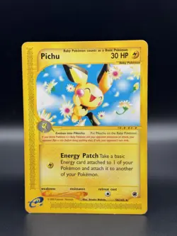 Pokemon Pichu Non Holo Expedition Base Set [Lightly Played] e-Reader 58/165 - Image 1