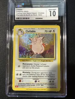 Clefable - Trading Card Game Classic - #014/034 - CGC 10 GEM MINT - Image 1