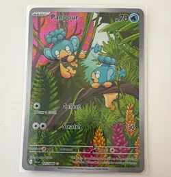 Pokemon TCG Panpour 101/086 Sv: Black Bolt illustration rare holo English - Image 1