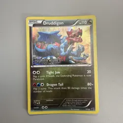 Pokemon Card Druddigon Dragon Vault Stamped Holo 17/20 - Image 1