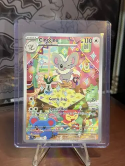 Pokemon TCG Cinccino SV05 Temporal Forces Illustration Rare Holo 183/162 - Image 1