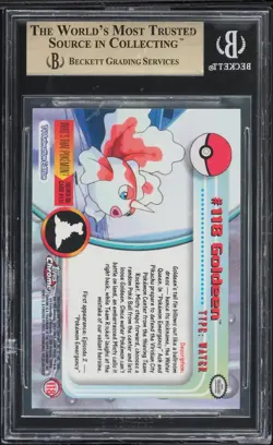 2000 Topps Chrome Pokemon Goldeen #118 BGS 9.5 GEM MINT - See Description! - Image 3