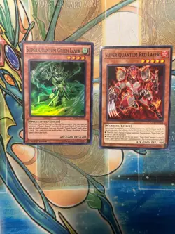 Yugioh Super Quantum Holo Deck Set 7 card, Red Layer, Green Layer, Great Magnus! - Image 2