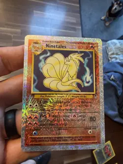 Pokemon TCG Ninetales Legendary Collection Reverse Holo Card 17/110 Rare 2002 NM - Image 1