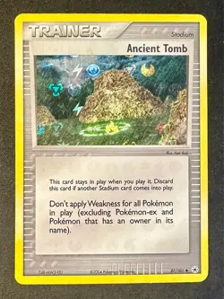 Ancient Tomb 87/101 2004 EX Hidden Legends Pokemon Card Reverse Holo Trainer Mp - Image 1